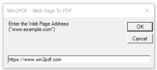 Win2PDF Desktop - Web Page to PDF
