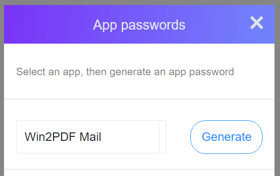 Generate Yahoo! Mail App Password